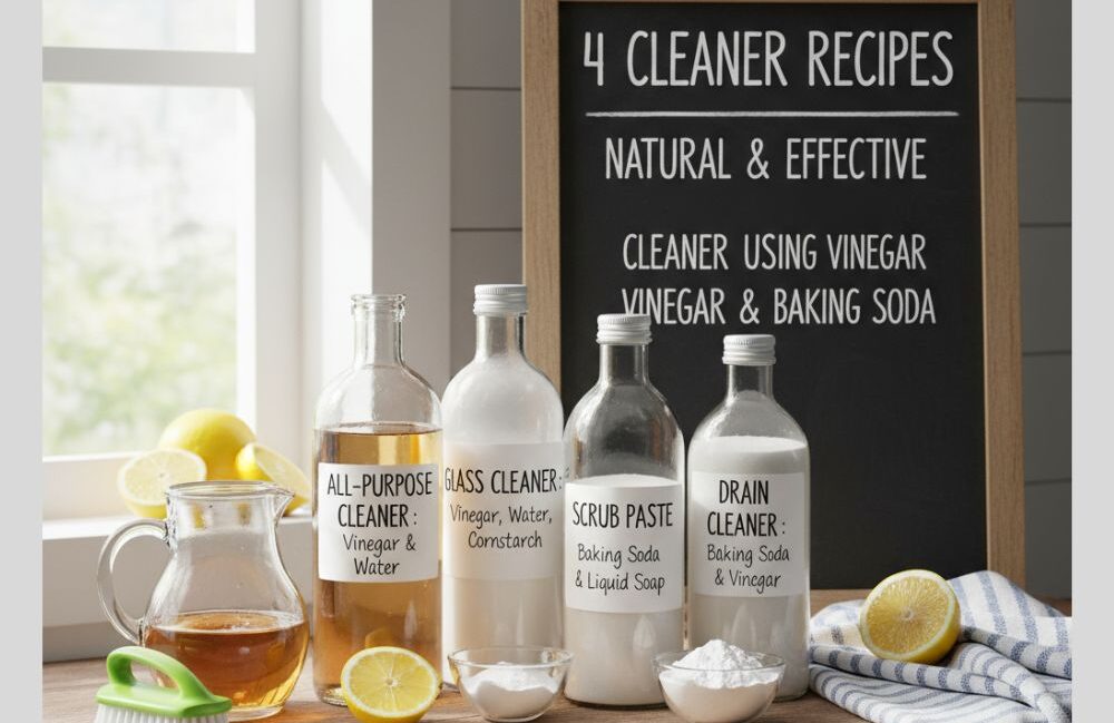Cleaner Using Vinegar and Baking Soda