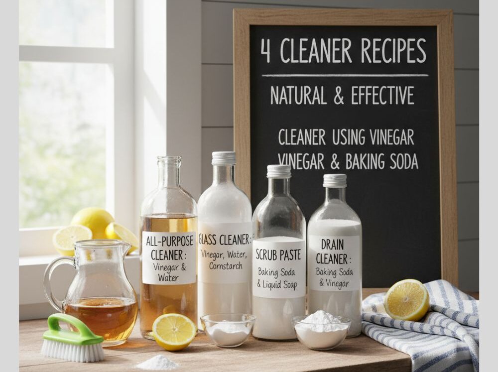 Cleaner Using Vinegar and Baking Soda