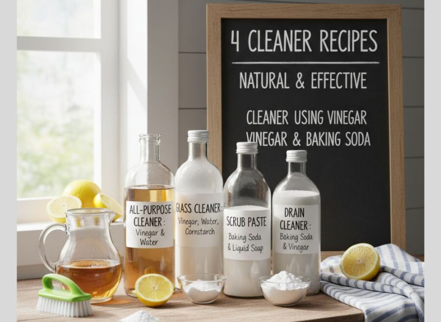 Cleaner Using Vinegar and Baking Soda